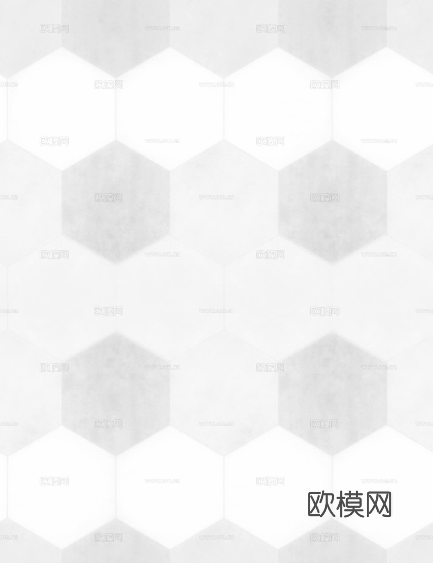 无缝拼色六角瓷砖地砖 PBR材质贴图 2k