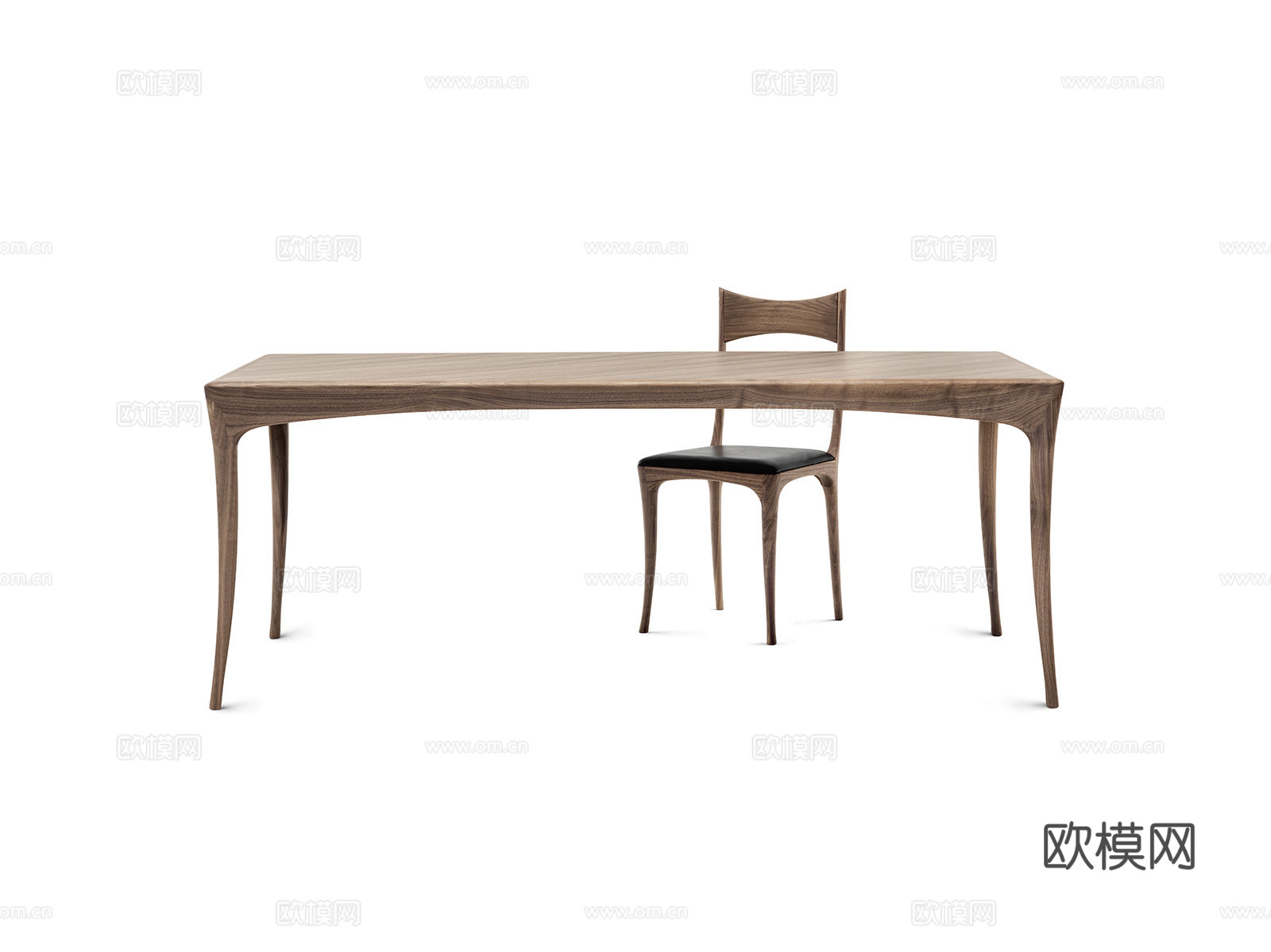 CECCOTTI COLLEZIONI 原木风方餐桌3d模型下载（渲染图4）