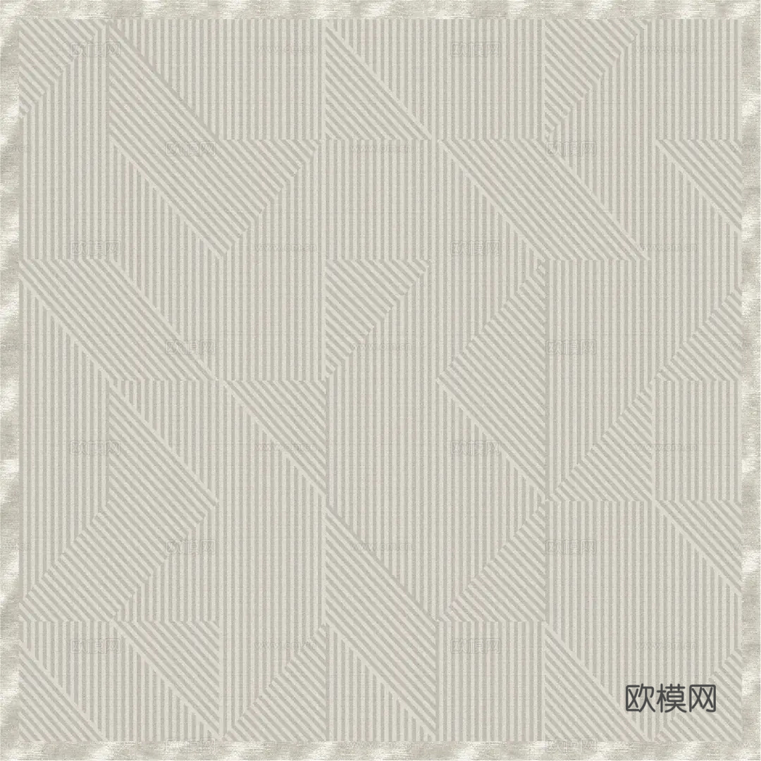 灰色几何地毯