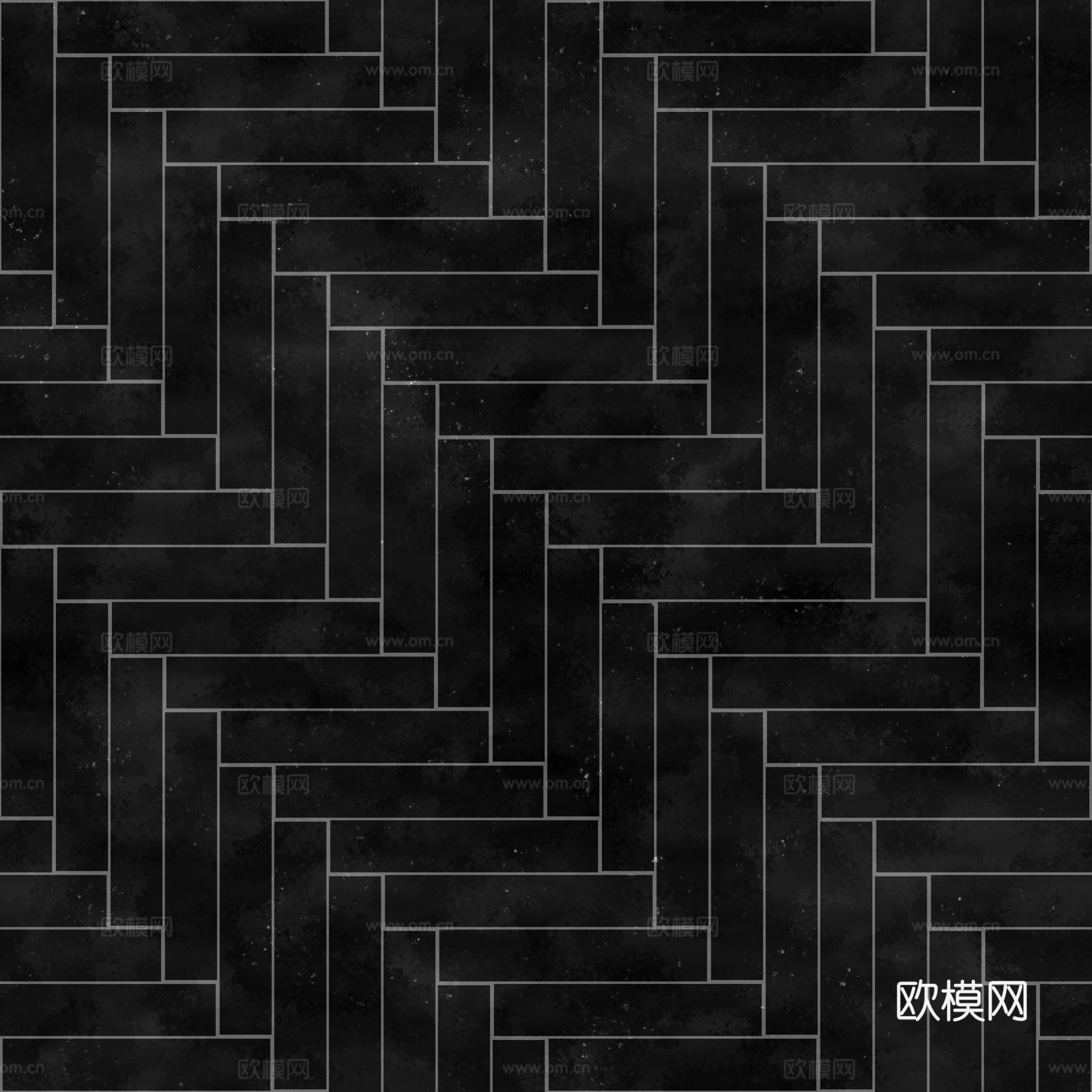 无缝拼色直拼人字拼瓷砖地砖 PBR材质贴图 2k