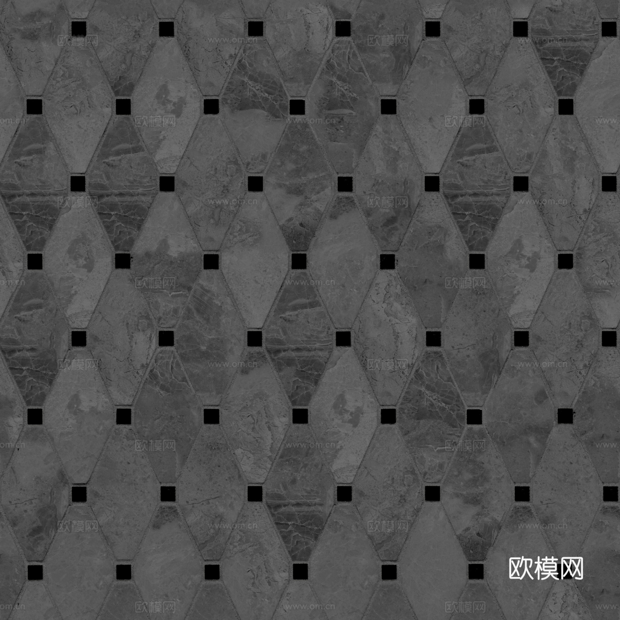 无缝拼花瓷砖地砖墙砖 PBR材质贴图 2k