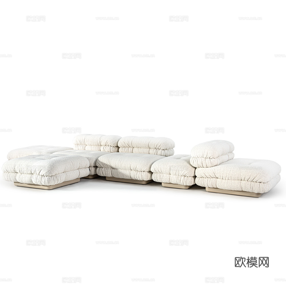 CORNELIO CAPPELLINI 意式转角沙发3d模型下载