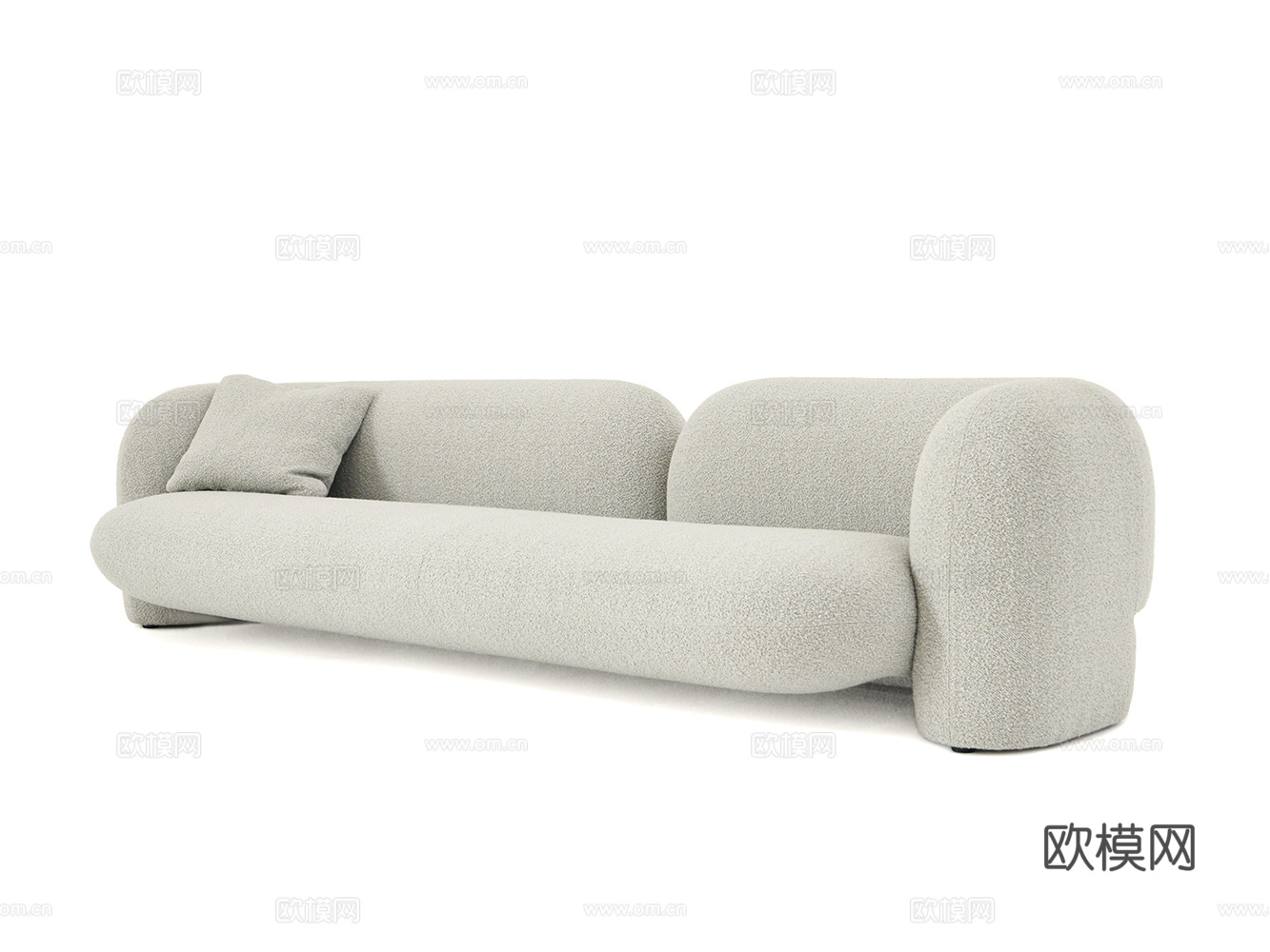 CORNELIO CAPPELLINI 意式多人沙发3d模型下载（渲染图1）