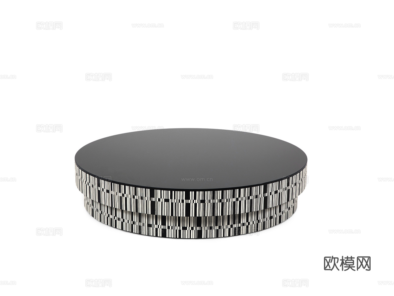 CORNELIO CAPPELLINI 意式黑白茶几3d模型下载