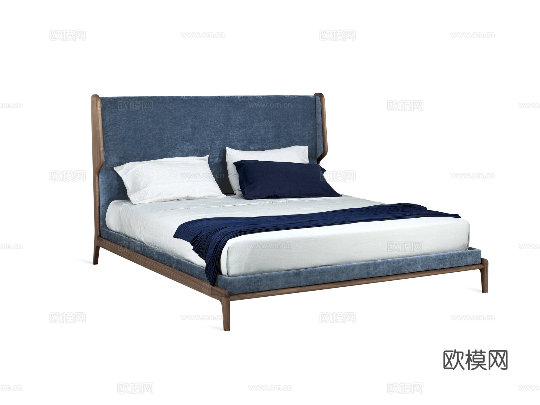 CECCOTTI COLLEZIONI 意式双人床3d模型下载（渲染图1）