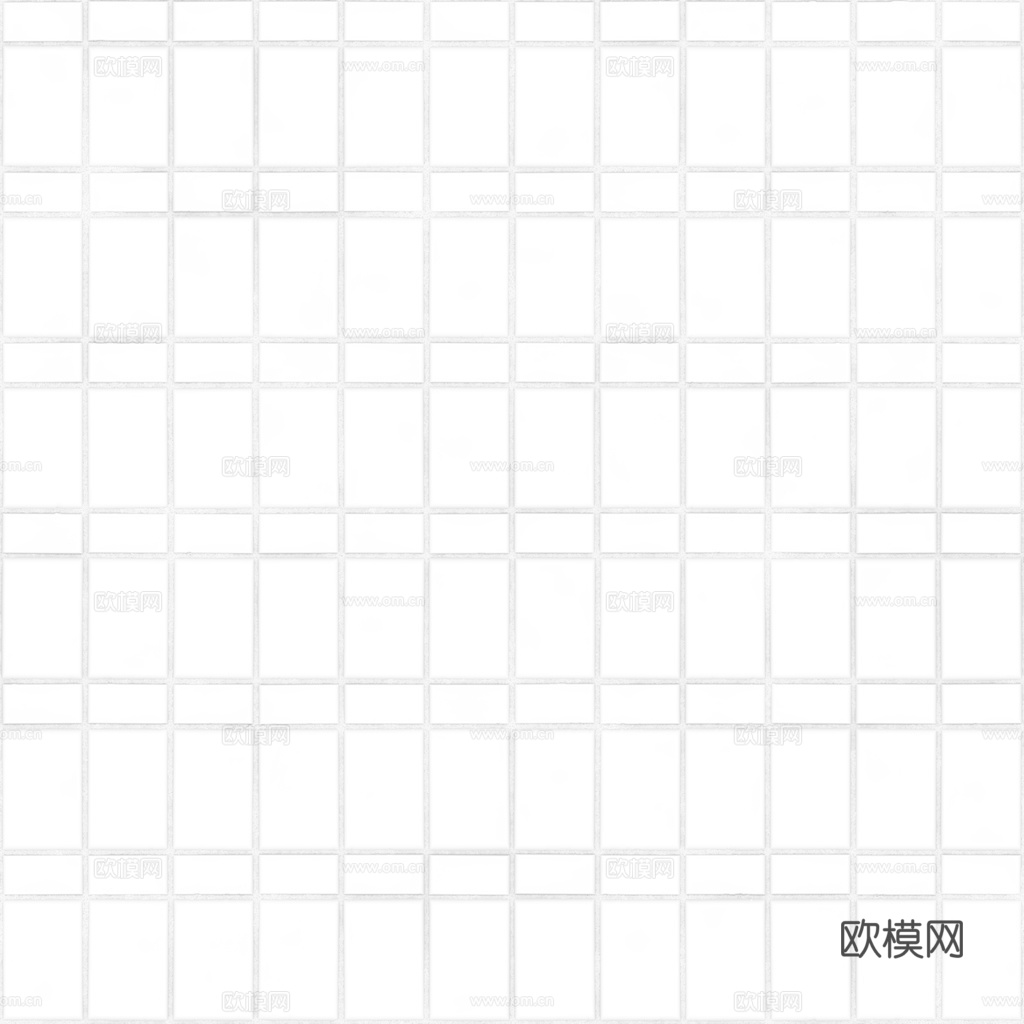 无缝蓝色拼花瓷砖马赛克瓷砖墙砖 PBR材质贴图 1k