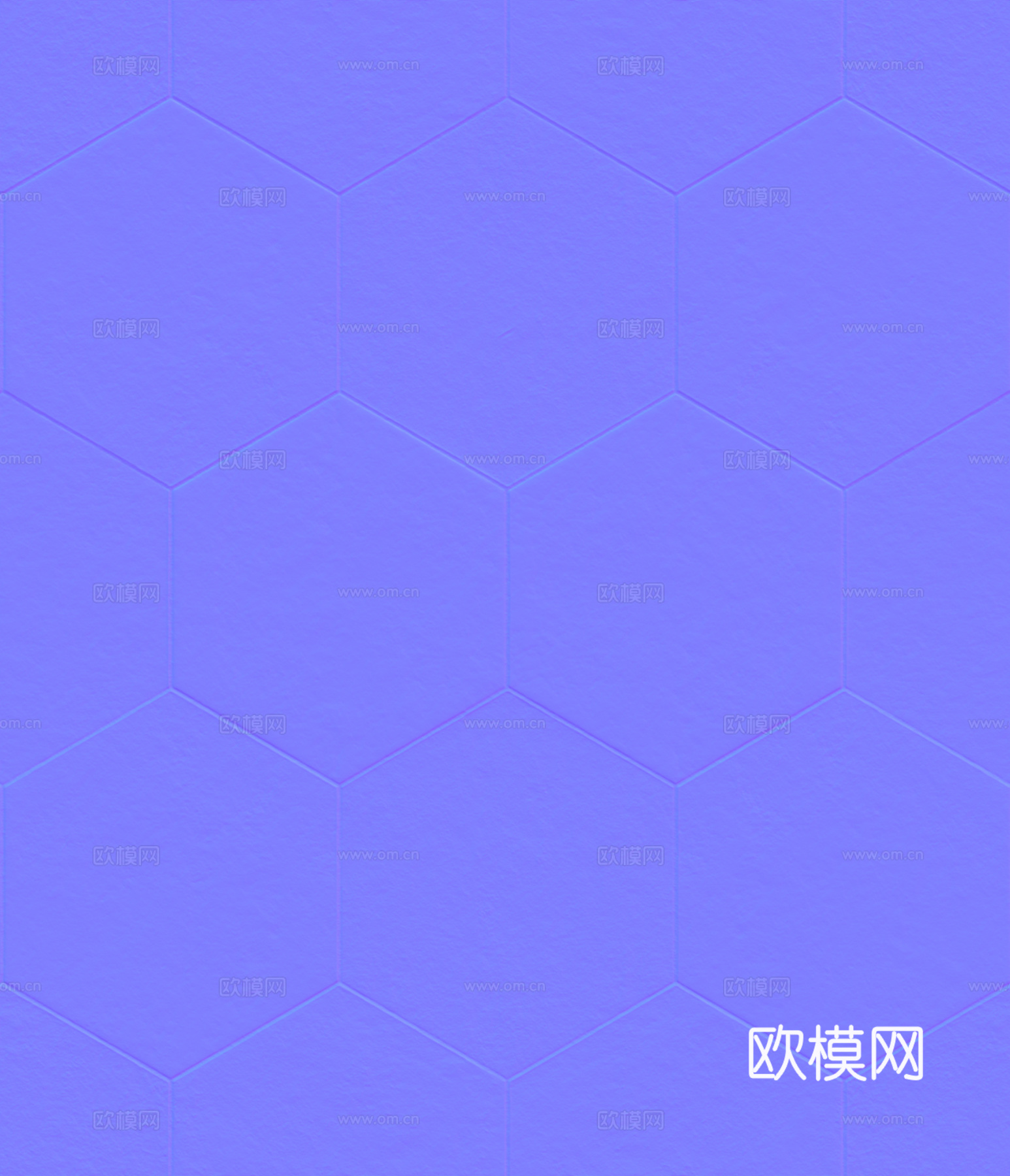 无缝六角复古仿古砖地砖户外砖 PBR材质贴图 2k