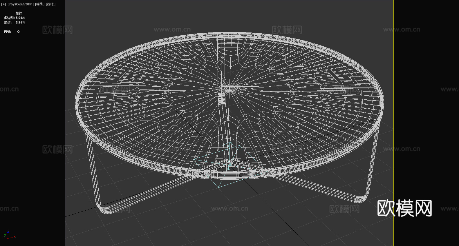 茶几 玻璃桌 圆形桌子 现代家具 简约设计3d模型