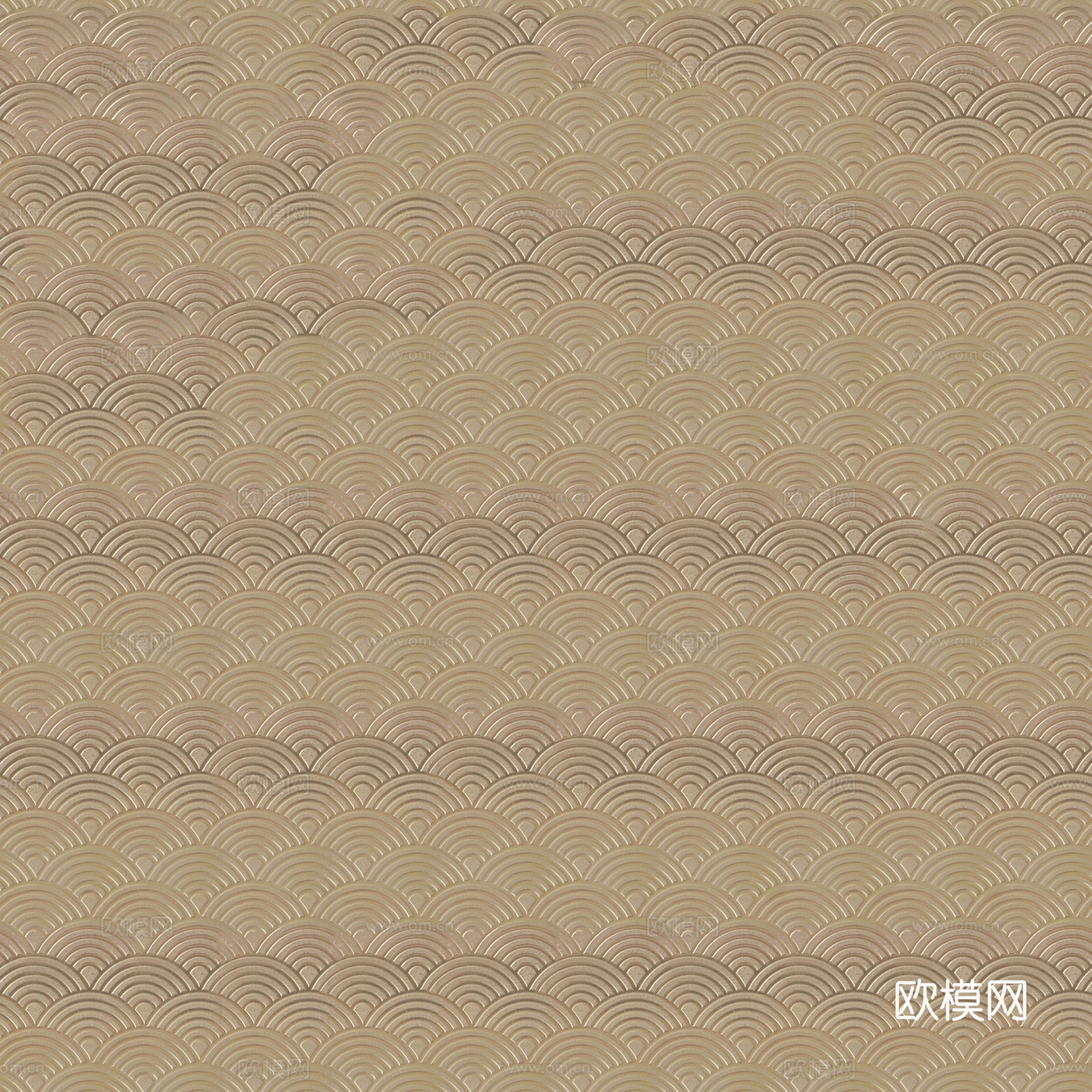 无缝铜色鱼鳞纹花纹金属板