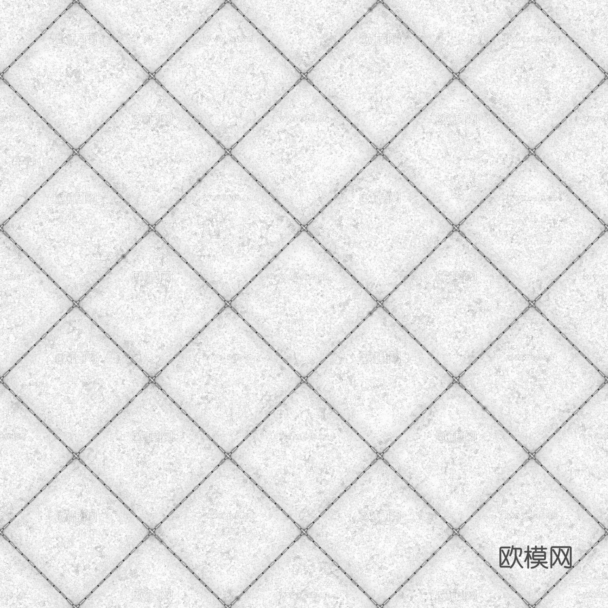 无缝米白色软包皮革PBR贴图 2k