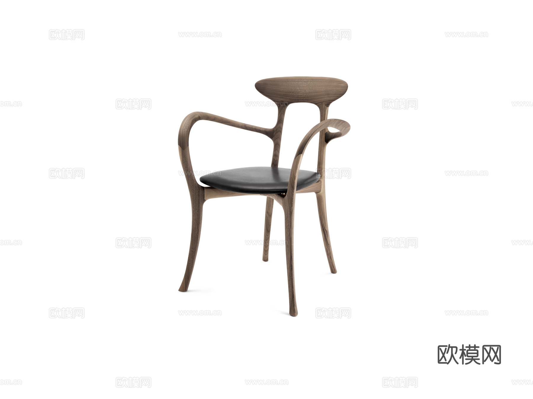 CECCOTTI COLLEZIONI 原木餐椅3d模型下载（渲染图1）