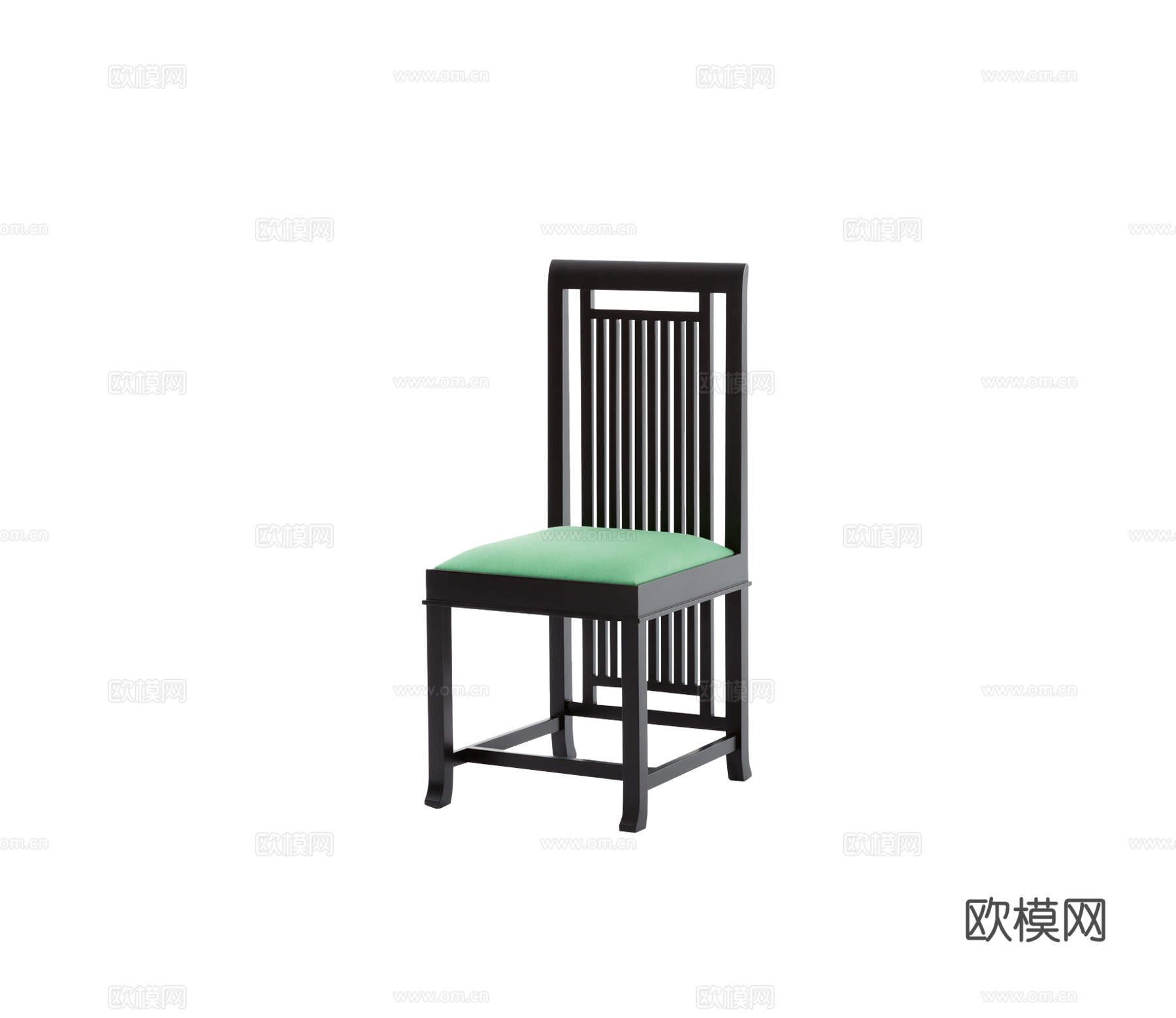 Cassina 新中式餐椅3d模型下载