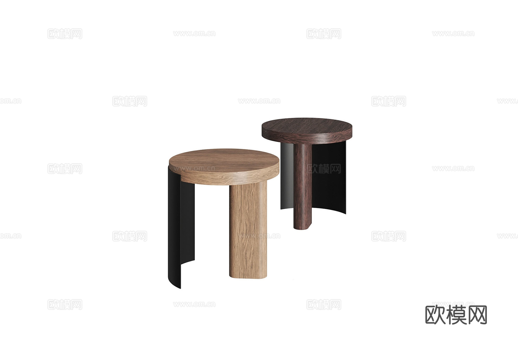 Cassina 小木凳3d模型下载（渲染图1）