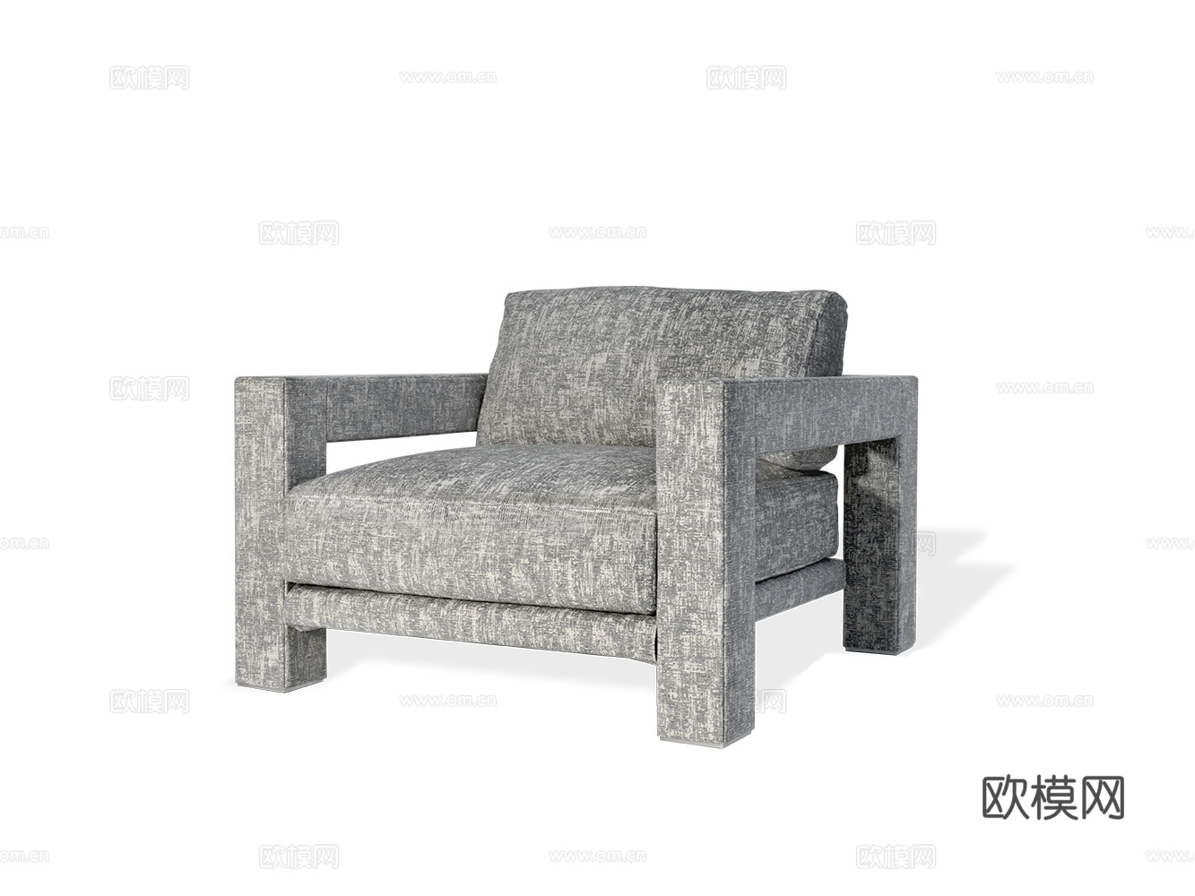 CORNELIO CAPPELLINI 意式单人沙发3d模型下载（渲染图1）