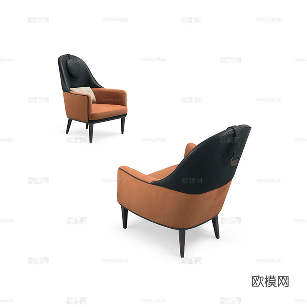 CPRN HOMOOD 意式休闲椅3d模型下载（渲染图1）