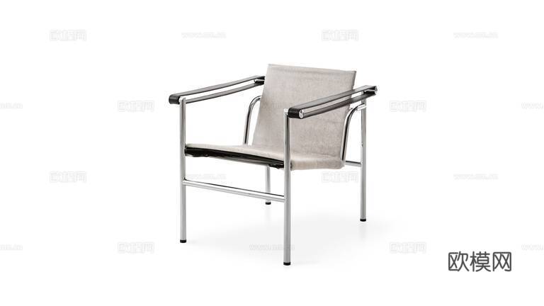 Cassina 中古风扶手椅3d模型下载（渲染图3）