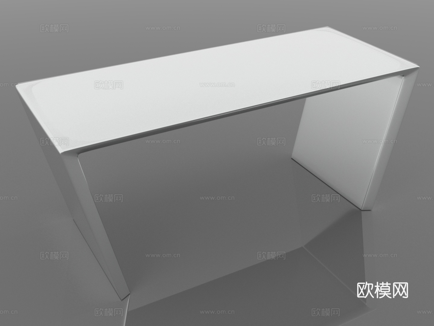 书桌 办公桌 简约桌 现代桌 长方形桌3d模型