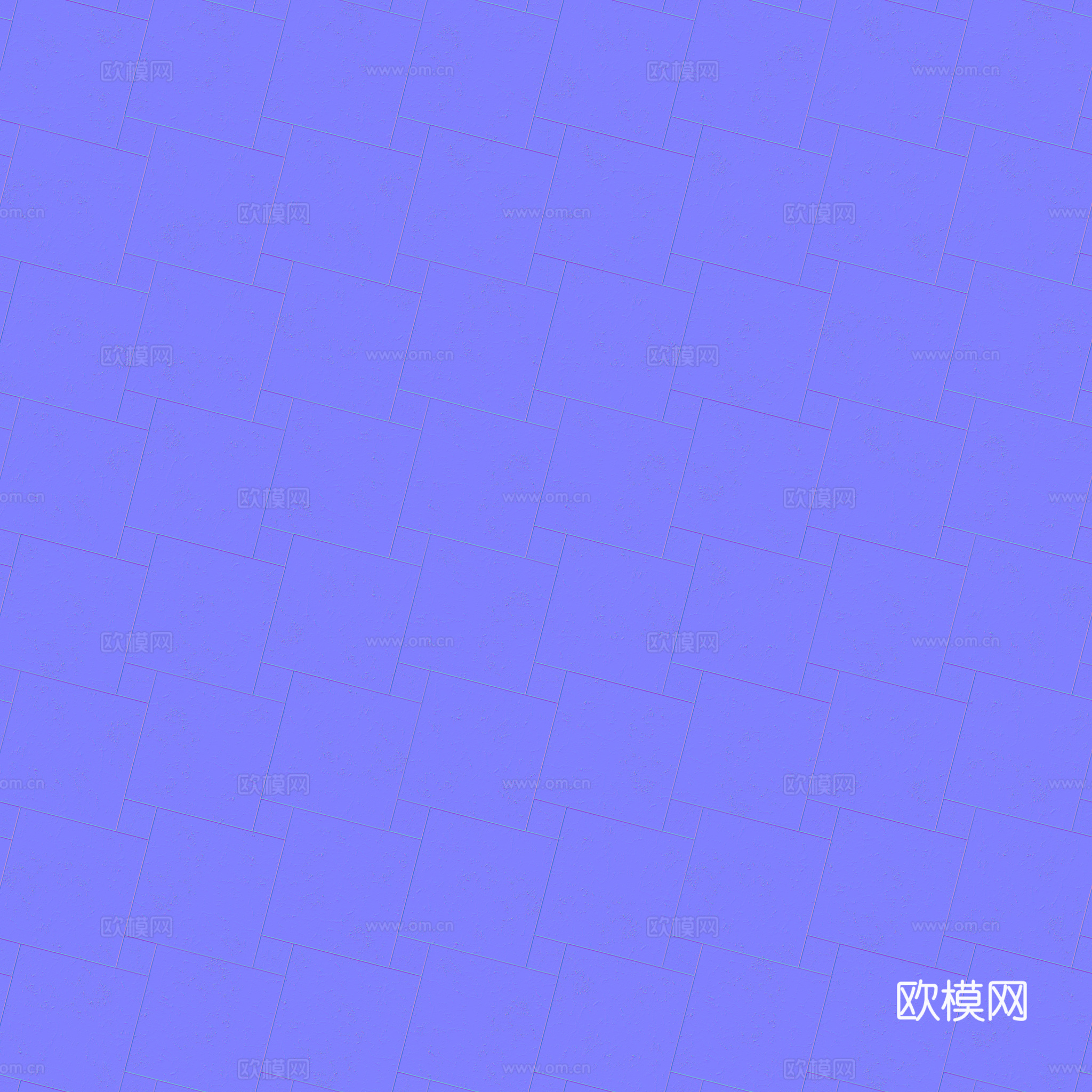 欧式 简欧 法式 无缝黑白拼花瓷砖地砖 PBR材质贴图 2k