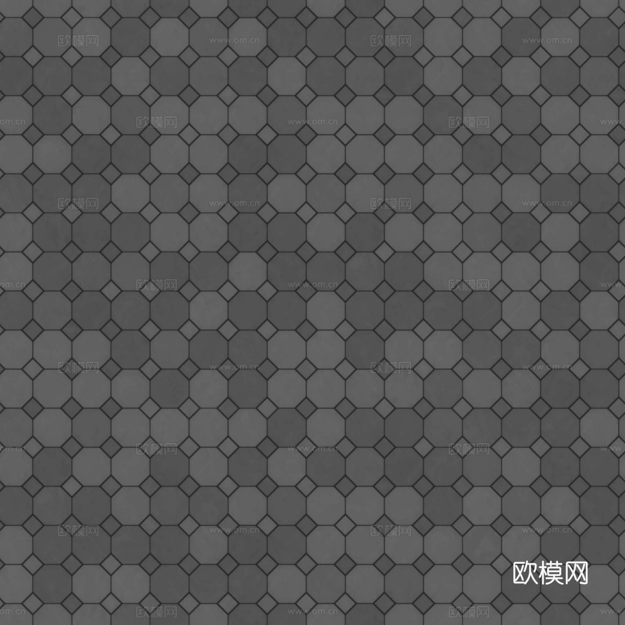 无缝拼色花砖瓷砖墙砖地砖 PBR材质贴图 2k