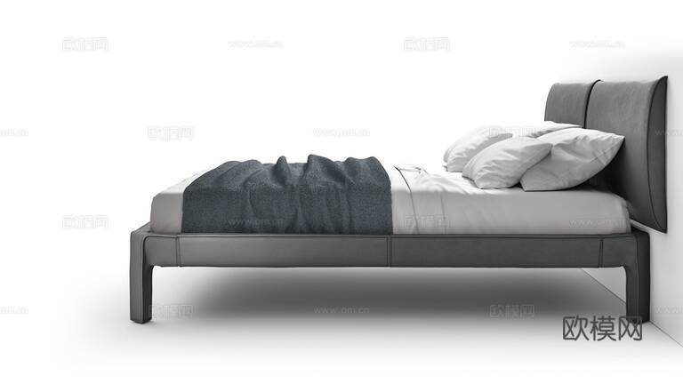 Cassina 双人床3d模型下载（渲染图3）