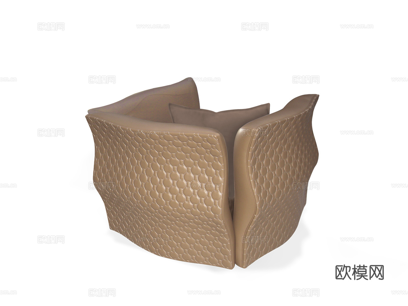 CORNELIO CAPPELLINI 意式单人沙发3d模型下载（渲染图2）