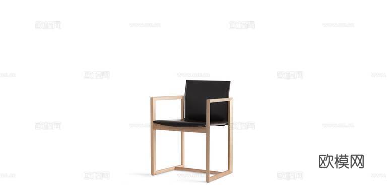 Cassina 餐椅3d模型下载（渲染图1）