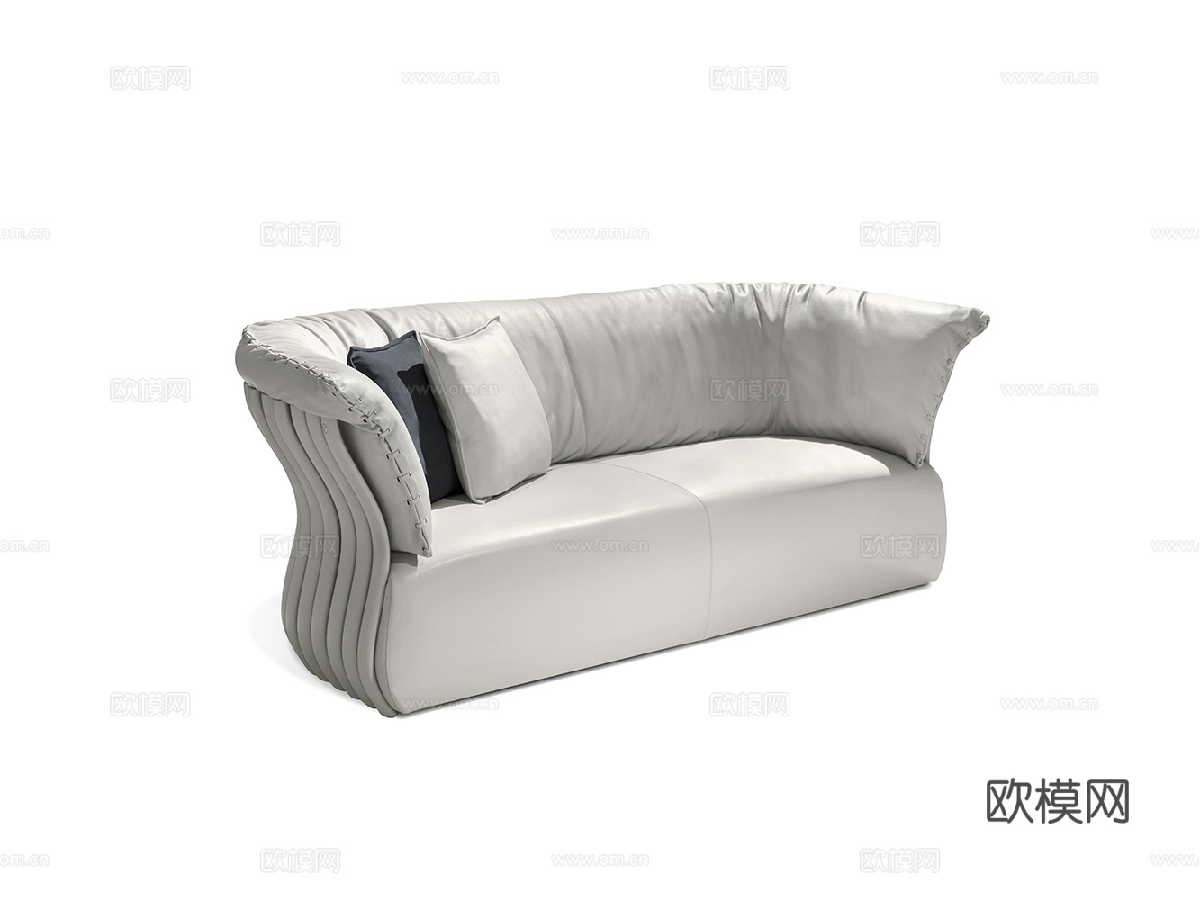 CORNELIO CAPPELLINI 意式双人沙发3d模型下载（渲染图2）