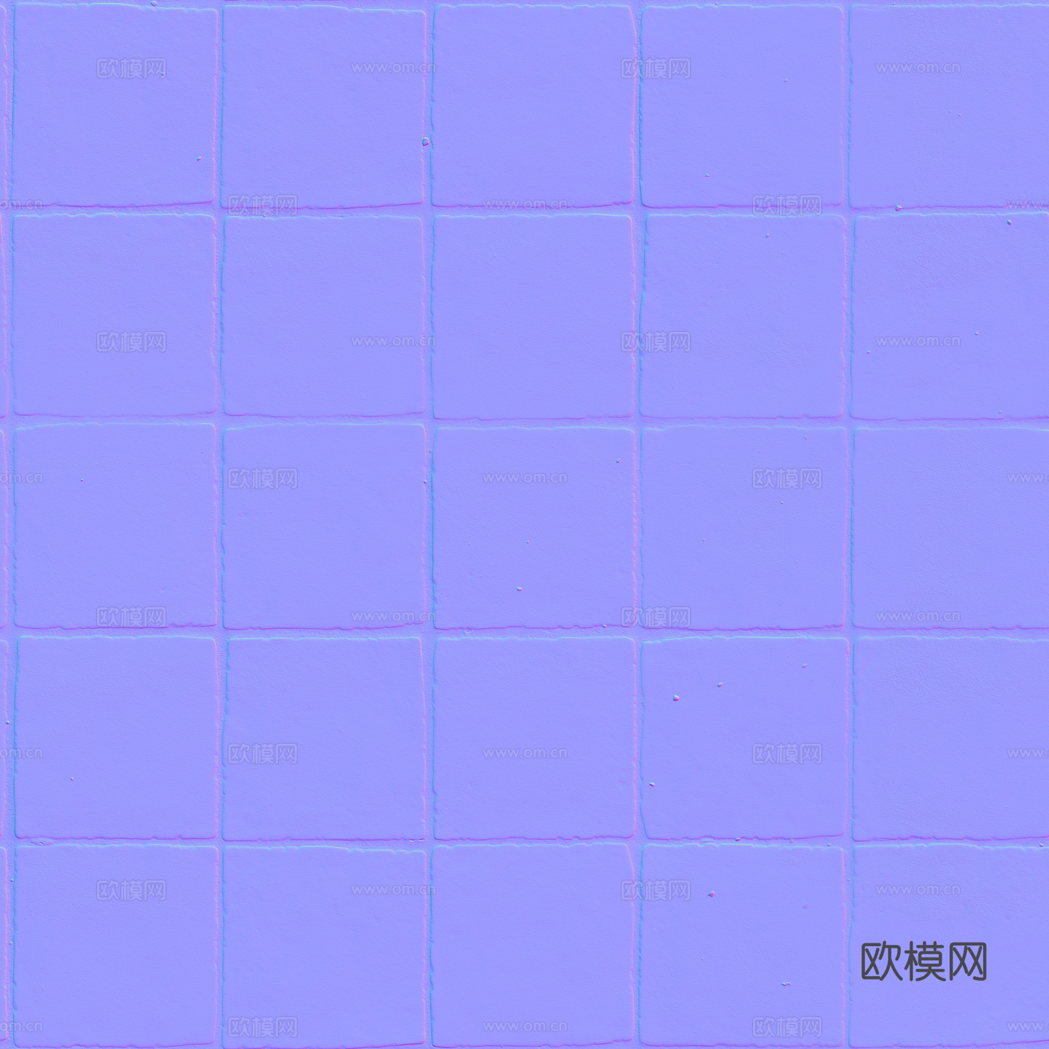 无缝土色复古做旧仿古砖地砖户外砖 PBR材质贴图 2k