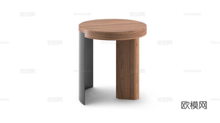 Cassina 小木凳3d模型下载（渲染图2）