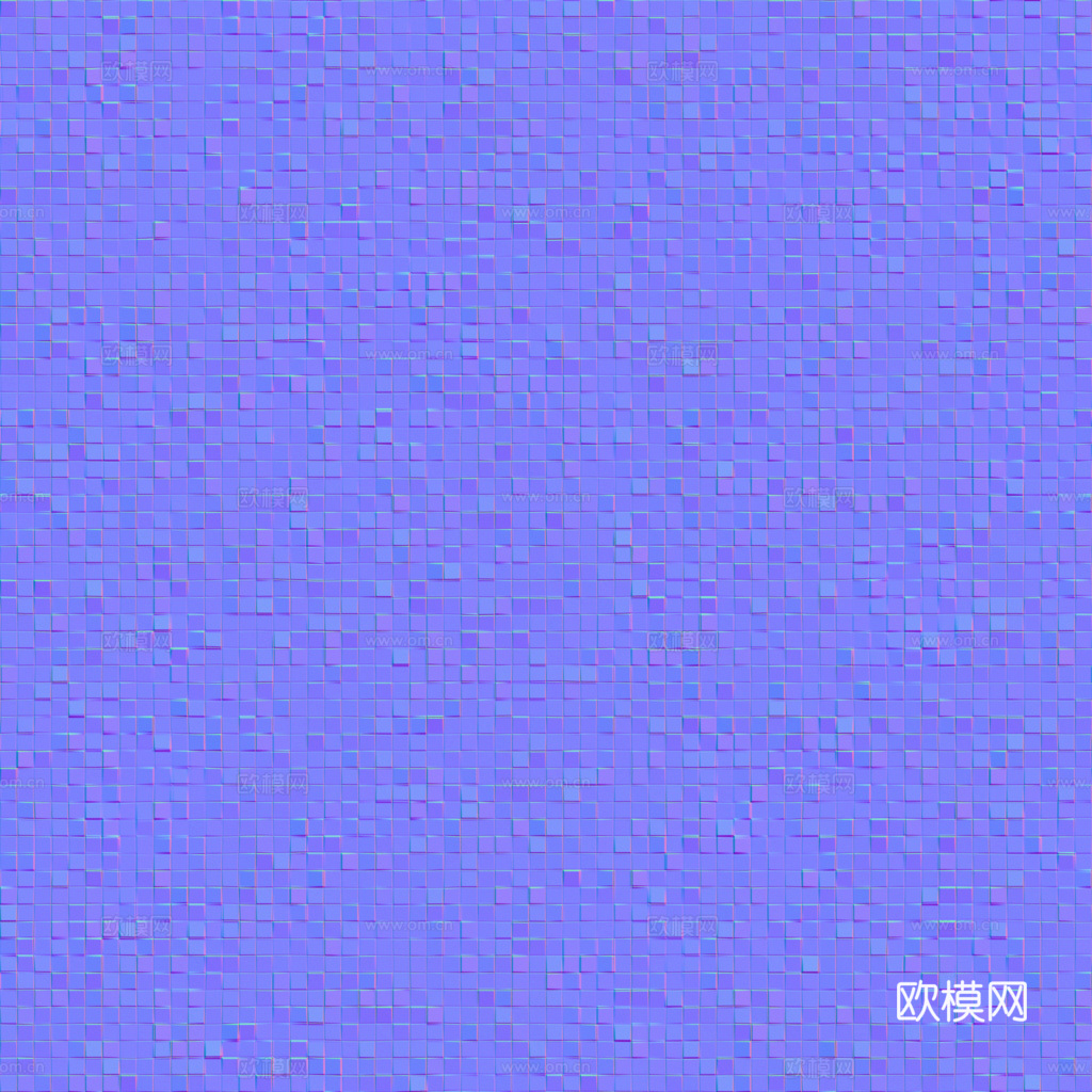 无缝绿色马赛克瓷砖 PBR材质贴图 1k