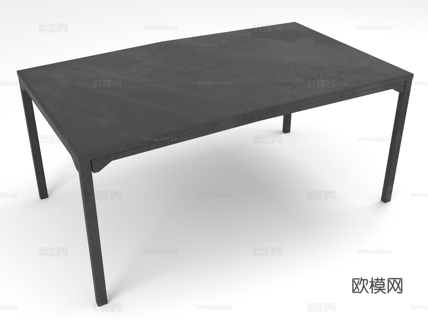 餐桌 长桌 现代桌 简约桌 金属桌3d模型
