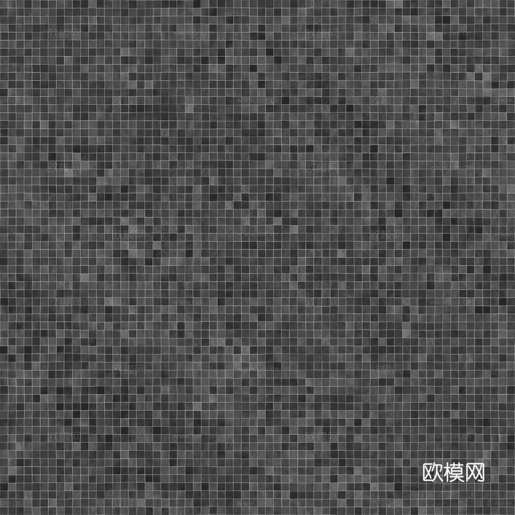 无缝绿色马赛克瓷砖 PBR材质贴图 1k