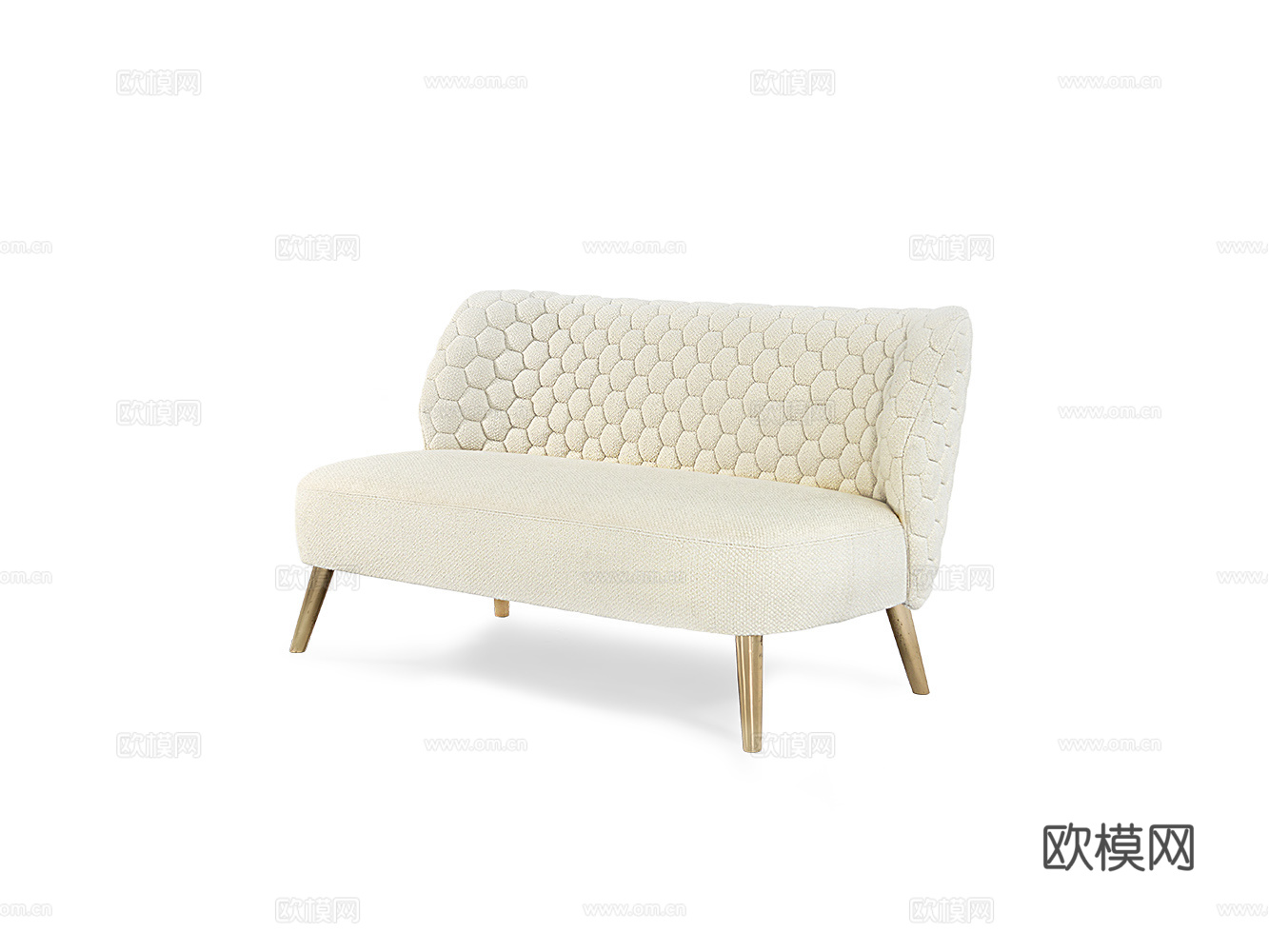 CORNELIO CAPPELLINI 意式双人沙发3d模型下载（渲染图1）