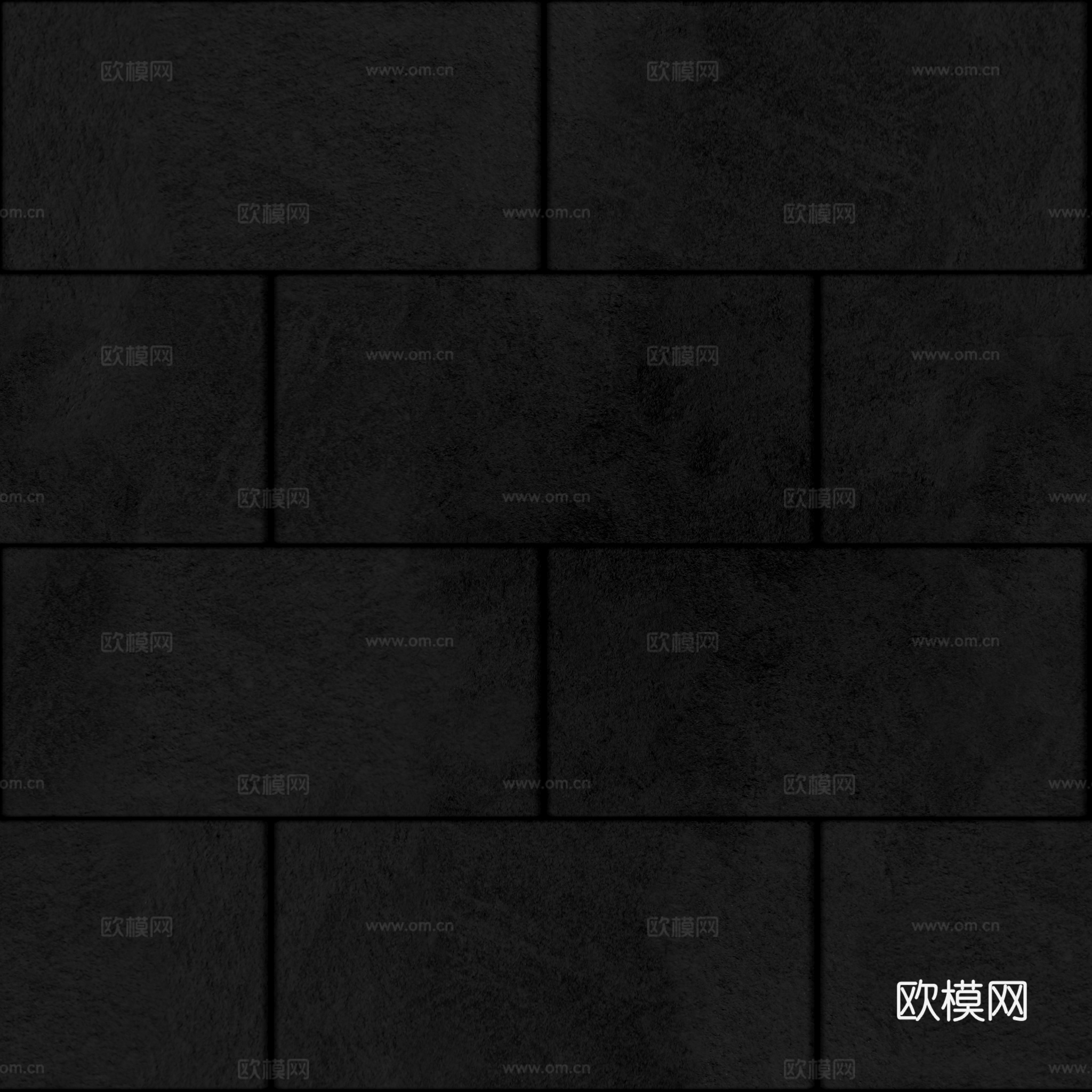 无缝麻石砖户外砖墙砖石砖 PBR材质贴图 2k