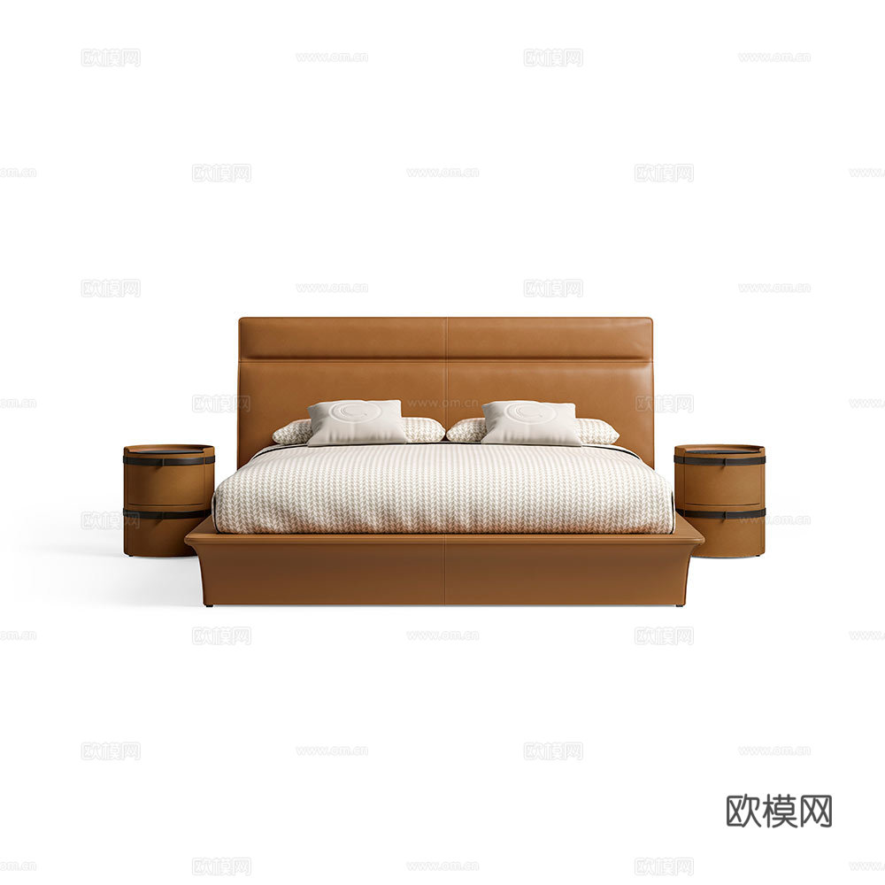 CPRN HOMOOD 双人床3d模型下载