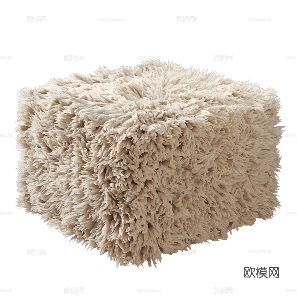 羊毛靠垫，Carito3d模型