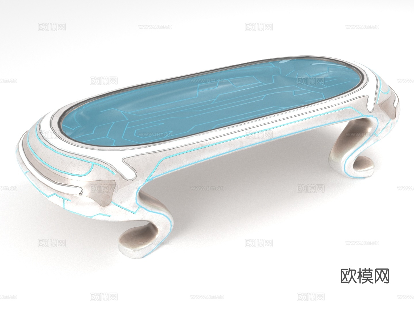 茶几 现代家具 科技感设计 简约风格 多功能桌面3d模型
