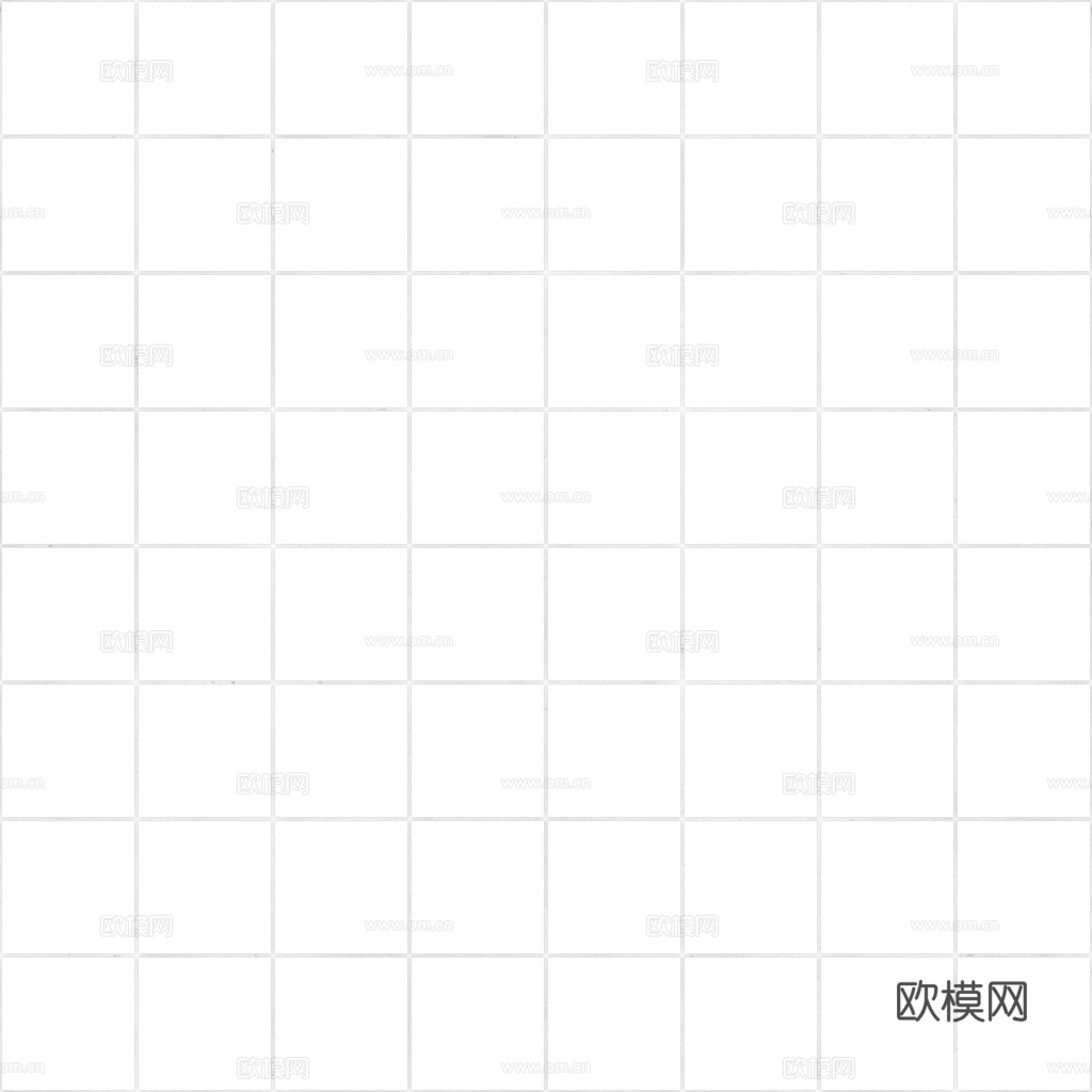 无缝黑色方砖马赛克瓷砖 PBR材质贴图 1k