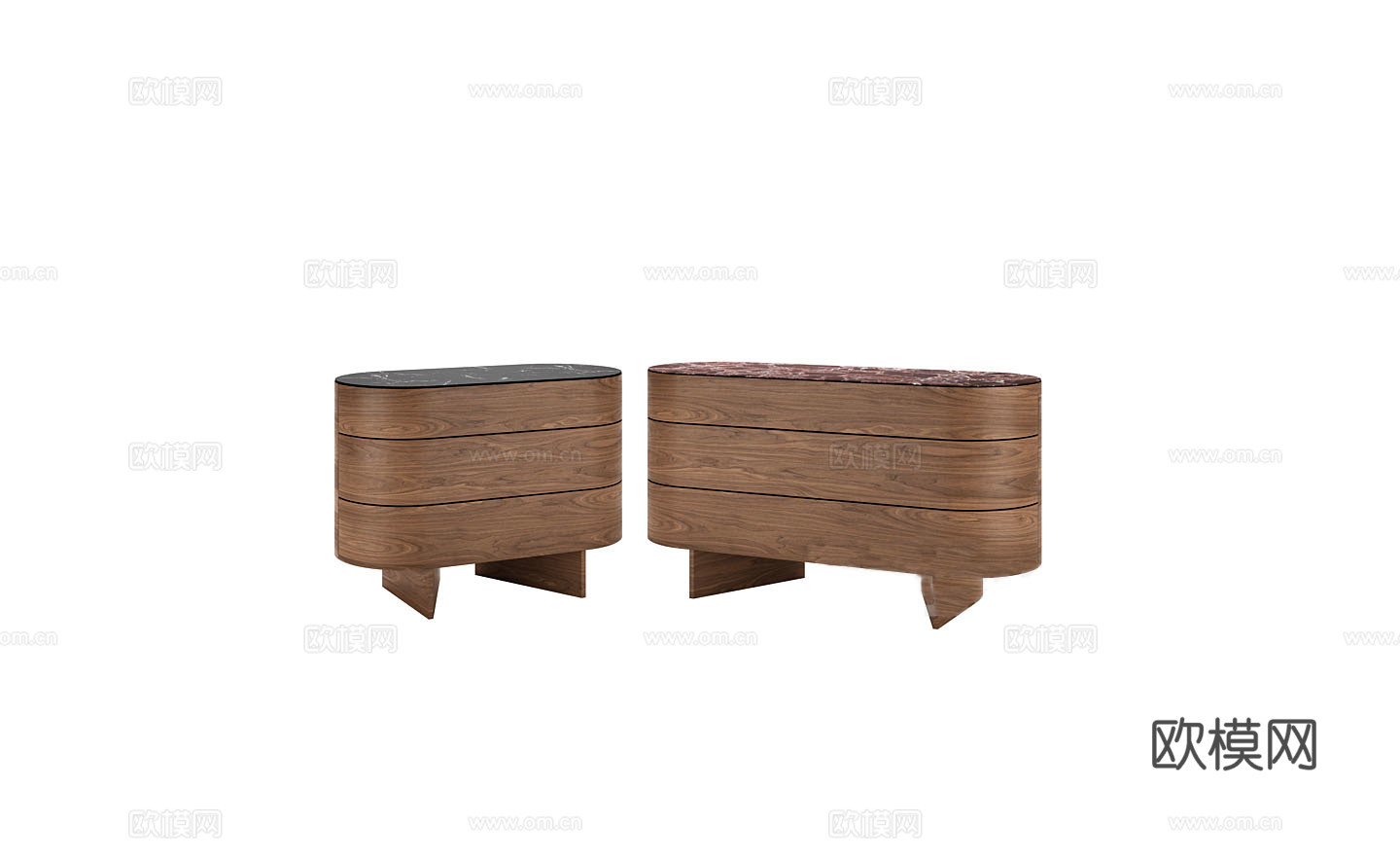 Cassina 边柜 斗柜3d模型下载（渲染图1）