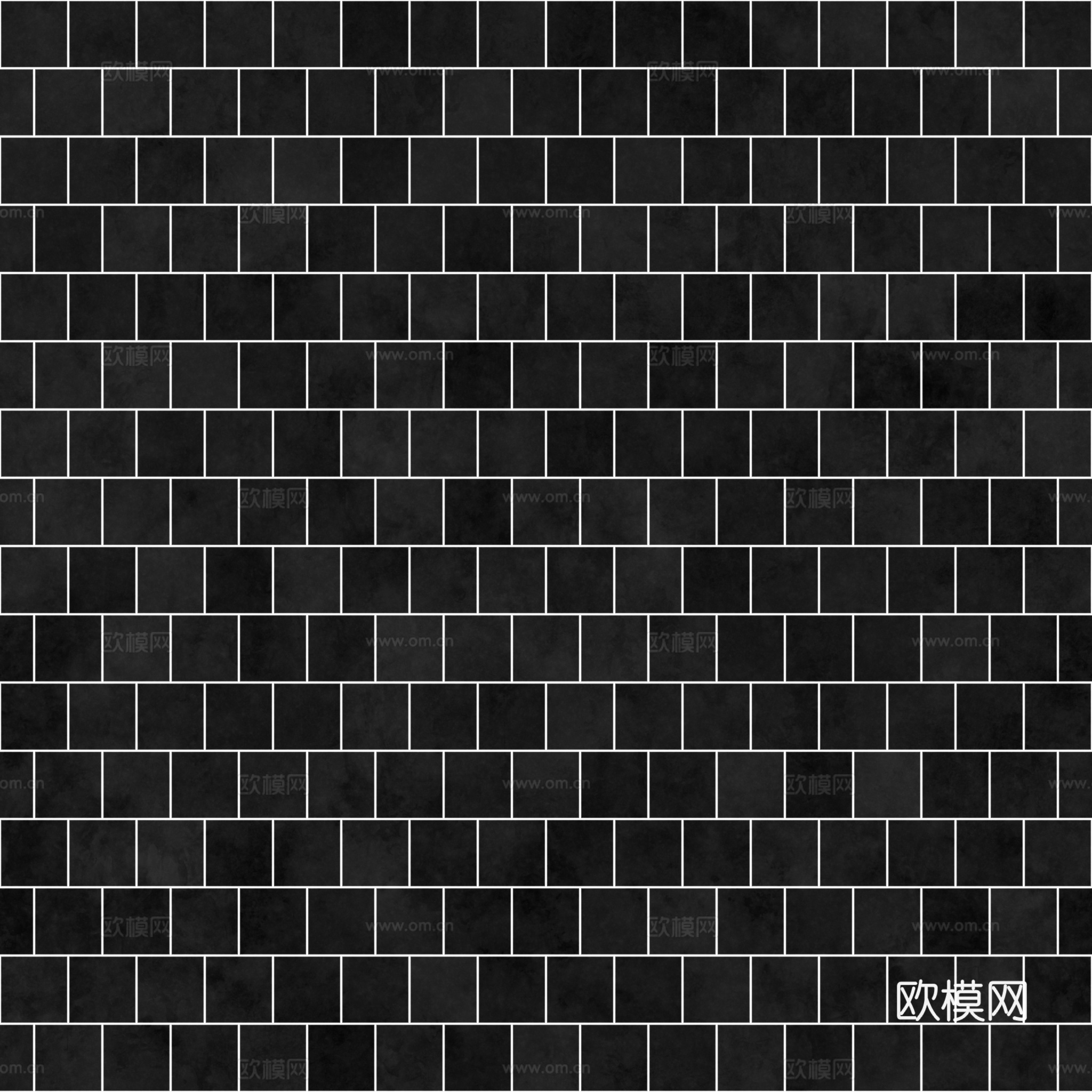 无缝绿色马赛克瓷砖墙砖 PBR材质贴图 2k
