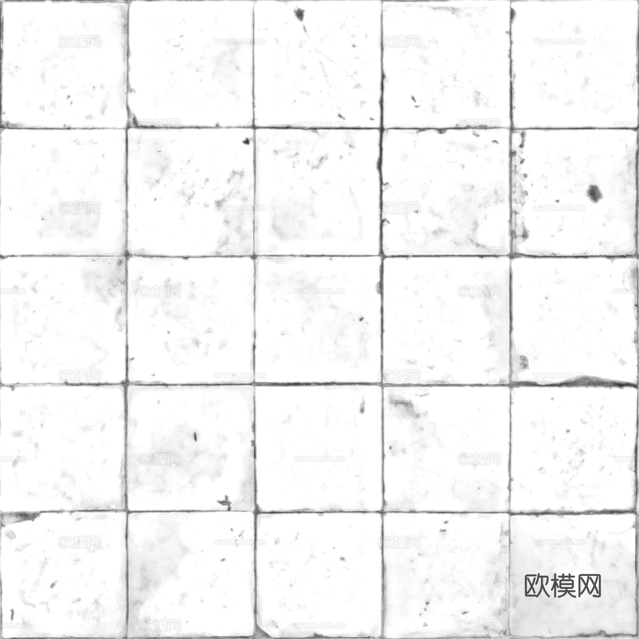 无缝青石板复古做旧仿古砖地砖户外砖石砖 PBR材质贴图 2k