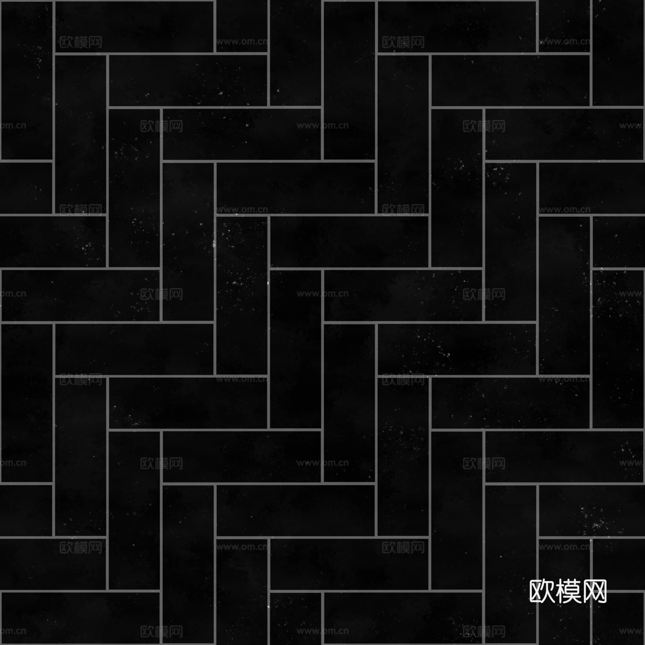 无缝拼色直角拼人字拼瓷砖地砖 PBR材质贴图 2k