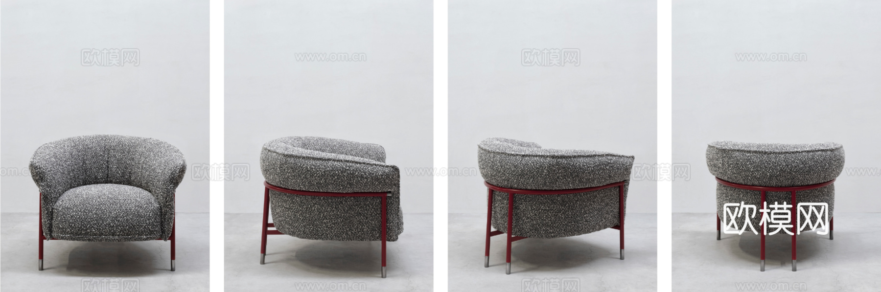 cierre 单人沙发3d模型下载（渲染图3）