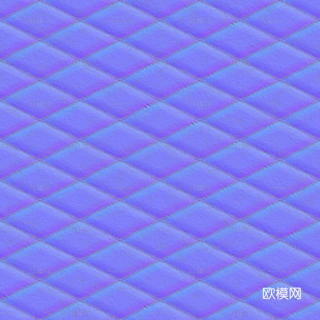 无缝红色软包皮革PBR贴图 1k