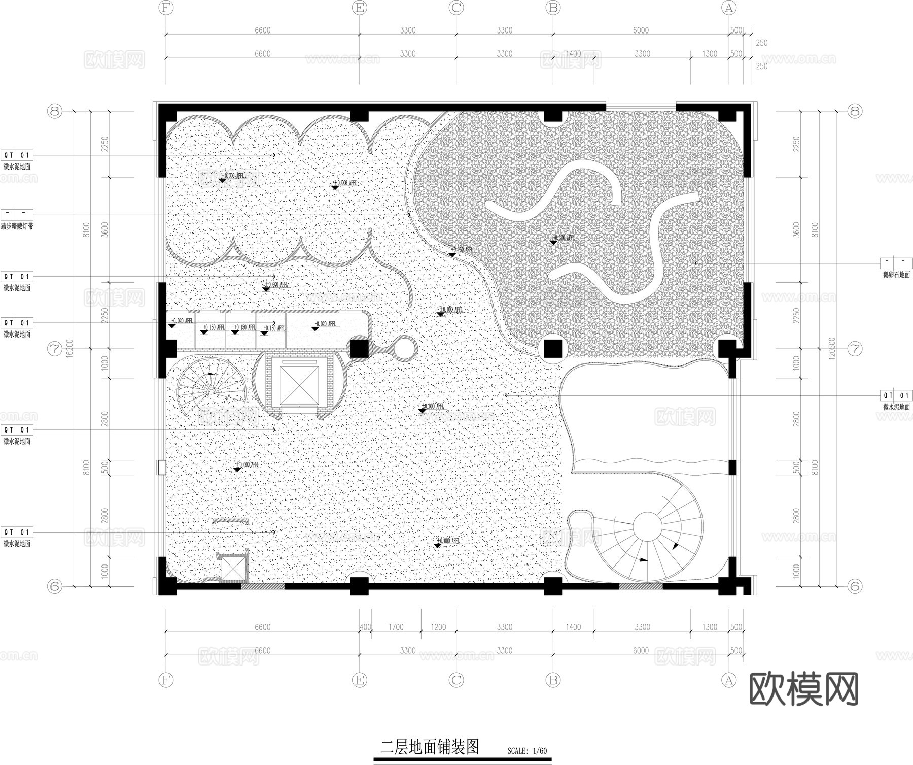 茶餐厅施工图cad施工图