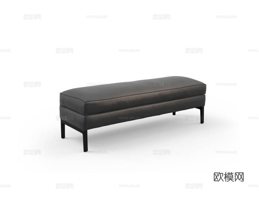 Cassina 床尾凳3d模型下载（渲染图1）