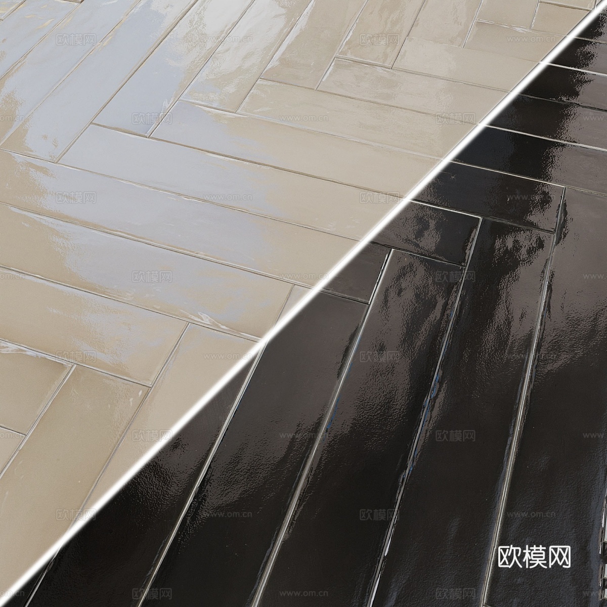 瓷砖 EQUIPE MANACOR 6.5x40 cm3d模型