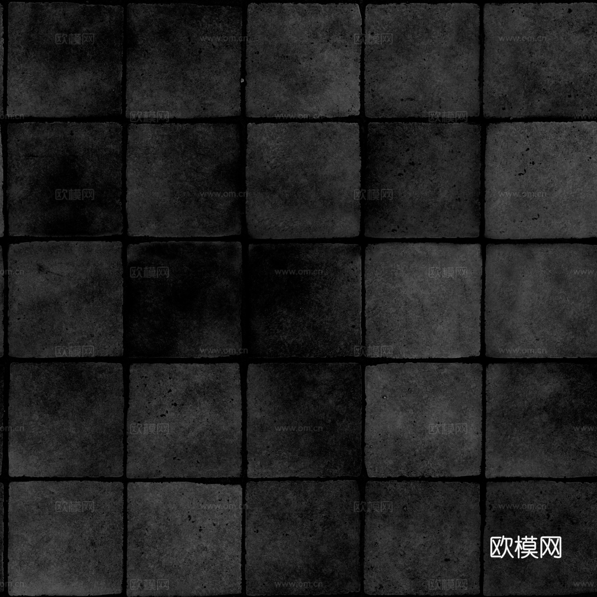 无缝土色复古做旧仿古砖地砖户外砖 PBR材质贴图 2k
