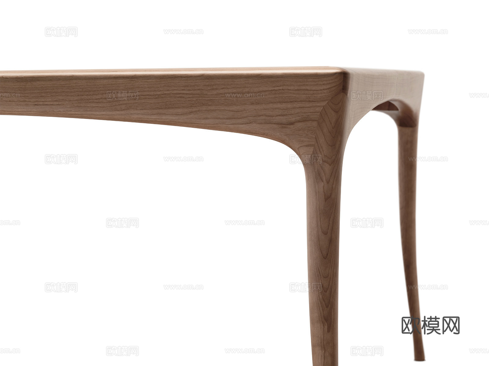 CECCOTTI COLLEZIONI 原木风方餐桌3d模型下载（渲染图2）