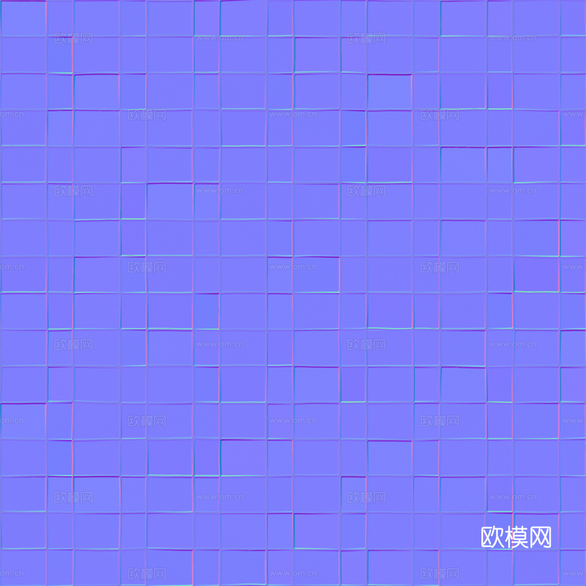 欧式 简欧 法式 无缝拼色拼花瓷砖地砖 PBR材质贴图 2k